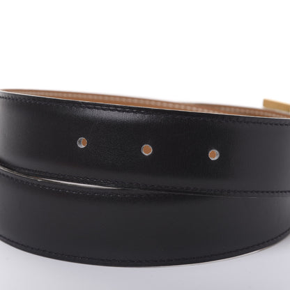 Hermes Box Chamonix 32mm H Belt 70 Black Gold 4 of 7