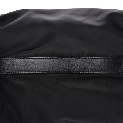 Prada Tessuto Nylon Calfskin Hobo Black 8 of 9