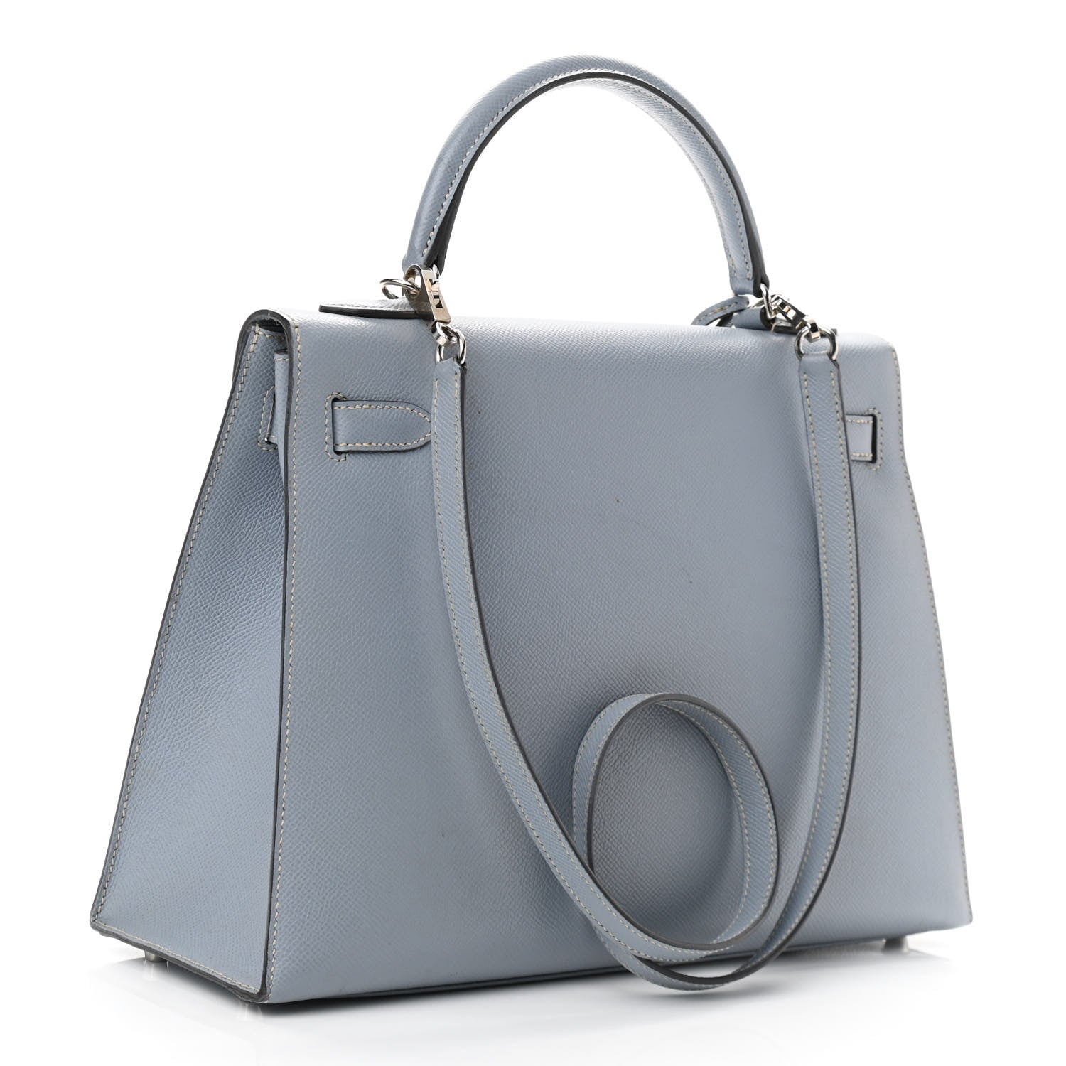 Hermes Epsom Kelly Sellier 32 Bleu Lin 3 of 20