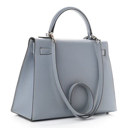 Hermes Epsom Kelly Sellier 32 Bleu Lin 3 of 20