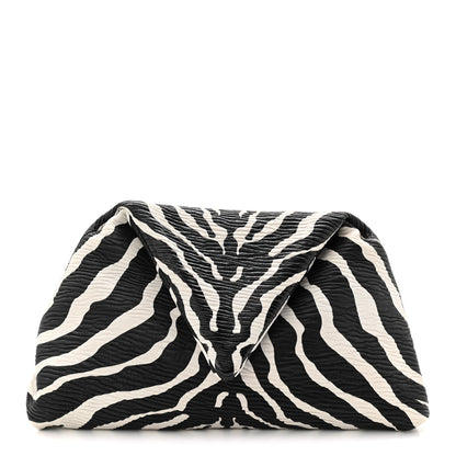 Bottega Veneta Nappa BV Trine Clutch Zebra 1 of 10