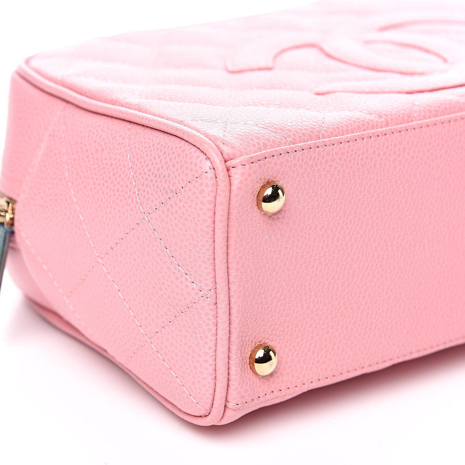 Chanel Caviar Quilted Small Bowler Pink 9 of 13