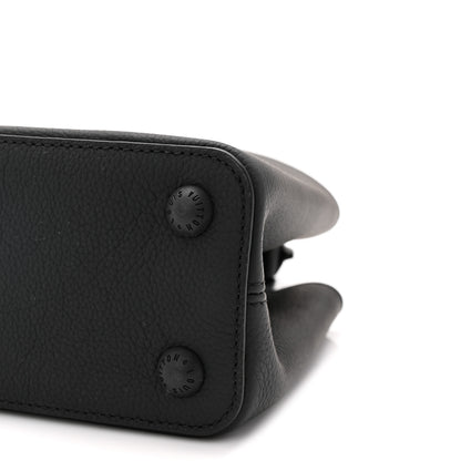 Louis Vuitton Taurillon Capucines East West MM Matte Black 9 of 10