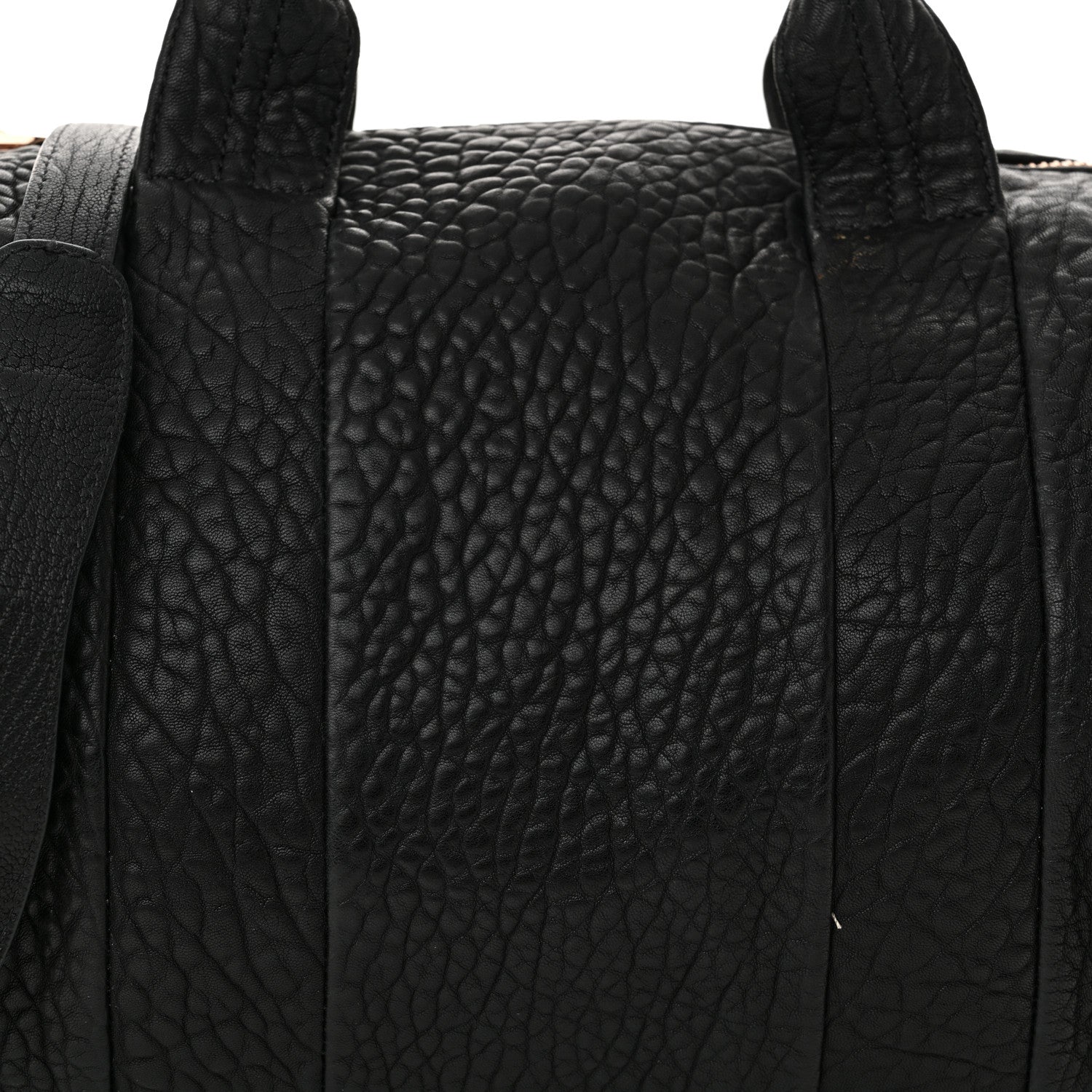 Alexander Wang Pebbled Lambskin Rocco Black Rose Gold Hardware 7 of 13