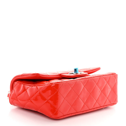 Chanel Patent Calfskin Quilted Mini Rectangular Flap Red 4 of 11