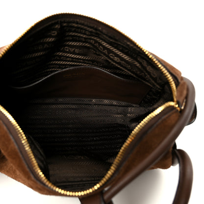 Prada Camoscio Darling Shoulder Bag Cocoa Brown 5 of 10
