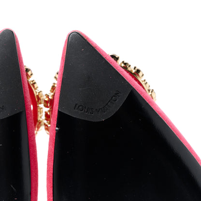 Louis Vuitton Suede Baby Goat Swarovski Crystal Madeleine Pumps 36 Pink 6 of 9