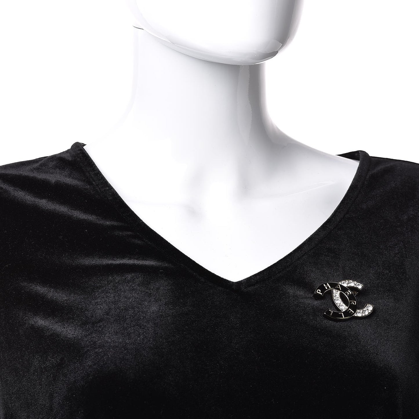 Crystal CC Pharrell Brooch Gold