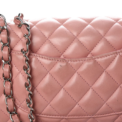 Chanel Lambskin Quilted East West Flap Pink 11 of 14
