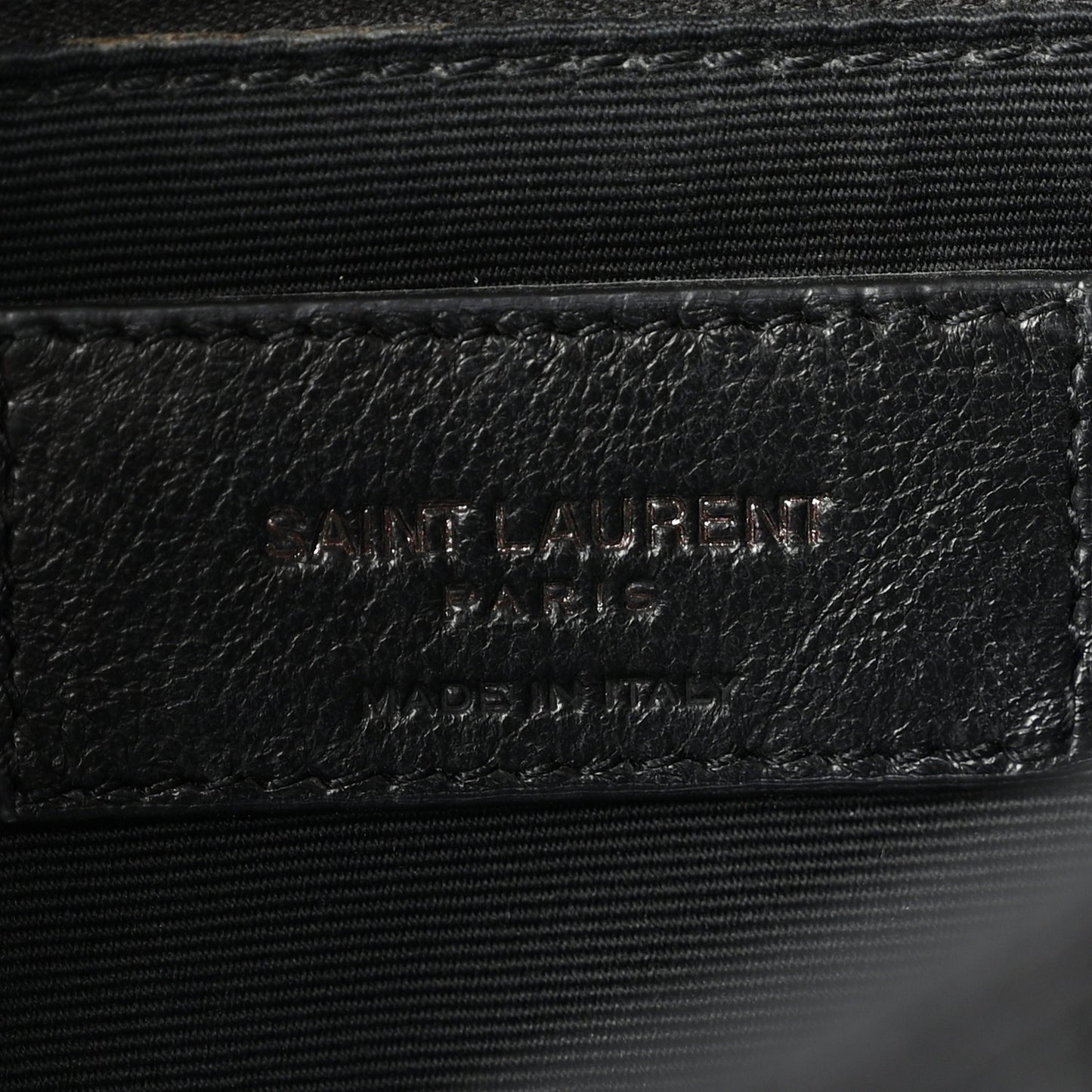 Crinkled Calfskin Matelasse Monogram Medium Niki Chain Satchel Black