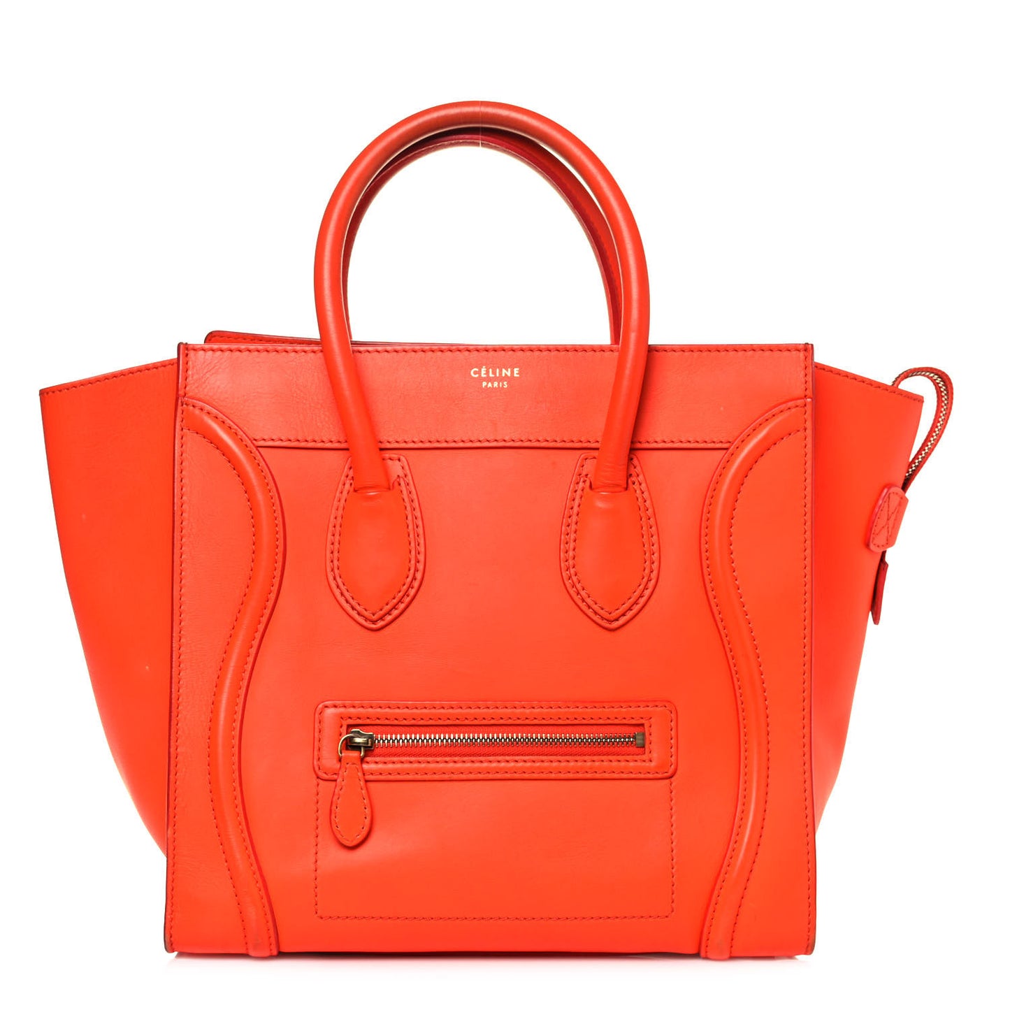 Smooth Calfskin Mini Luggage Orange
