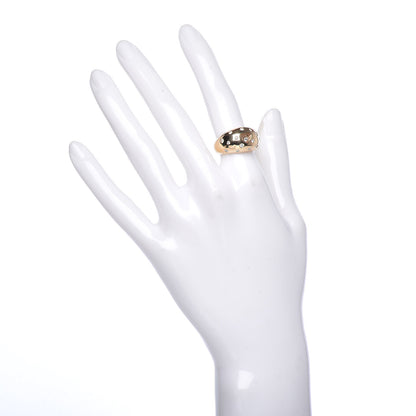 Chopard 18K Yellow Gold Diamond Happy Diamonds Heart Dome Ring 50 5.25 2 of 5