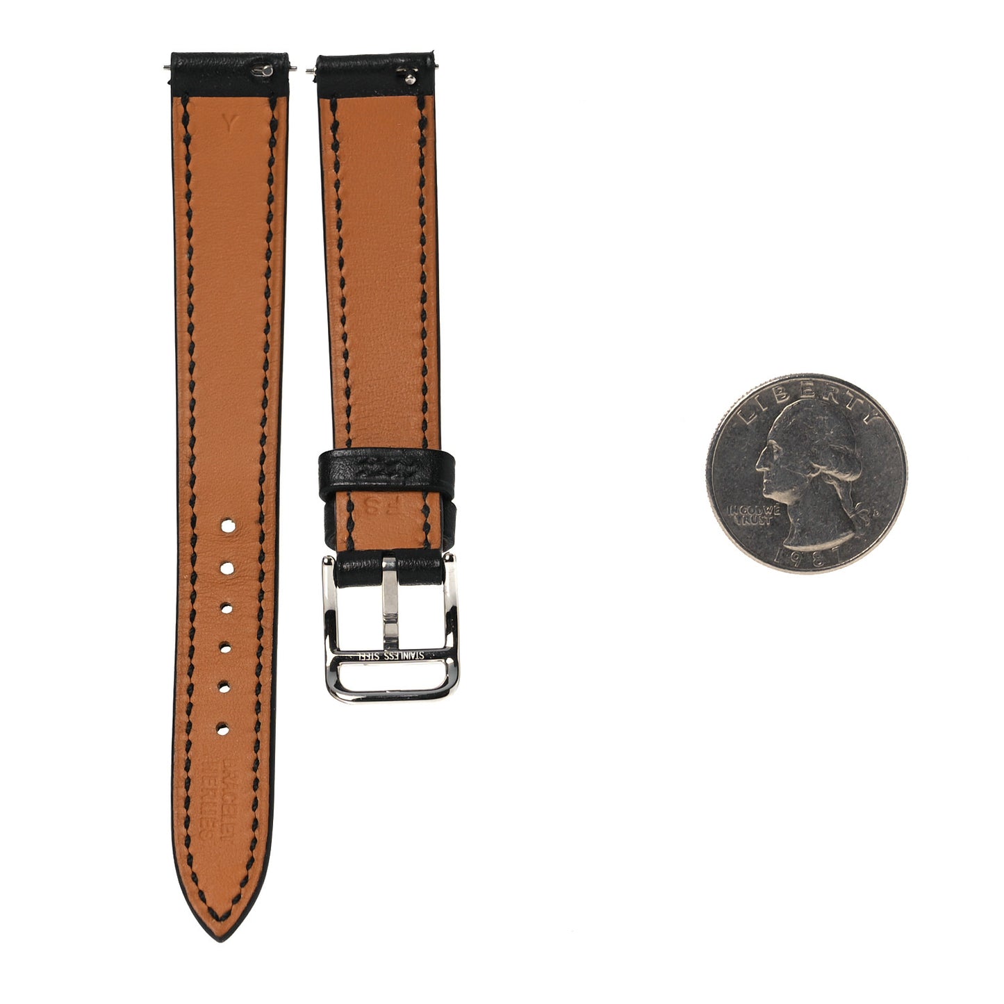 Swift Mini Heure H Single Tour Watch Strap SH Black