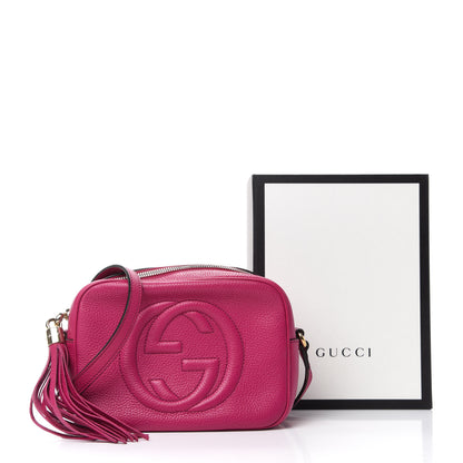 Gucci Cellarius Calfskin Small Soho Disco Bag Bright Bouganville 17 of 17