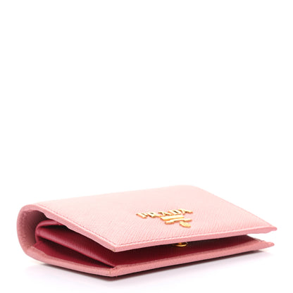 Prada Saffiano Colour Metal Bi-Fold Wallet Petalo 4 of 7