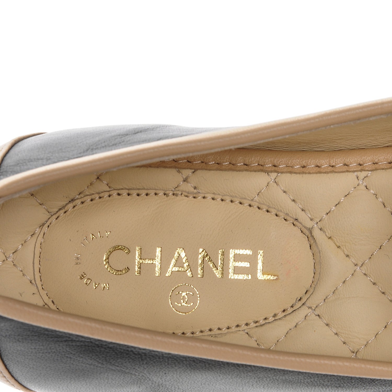 Chanel Lambskin CC Loafers 36.5 Black 7 of 7