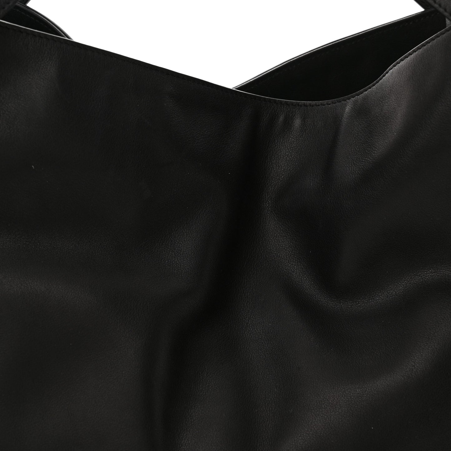 Polished Saddle Calfskin Alexia Bag Black