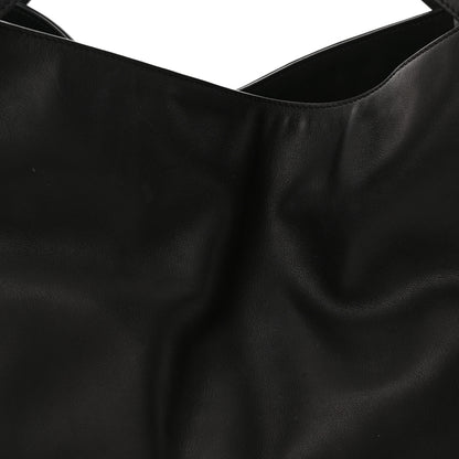 The Row Polished Saddle Calfskin Alexia Bag Black 8 of 11