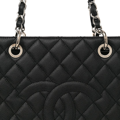 Chanel Caviar Quilted Grand Shopping Tote GST Black 8 of 10