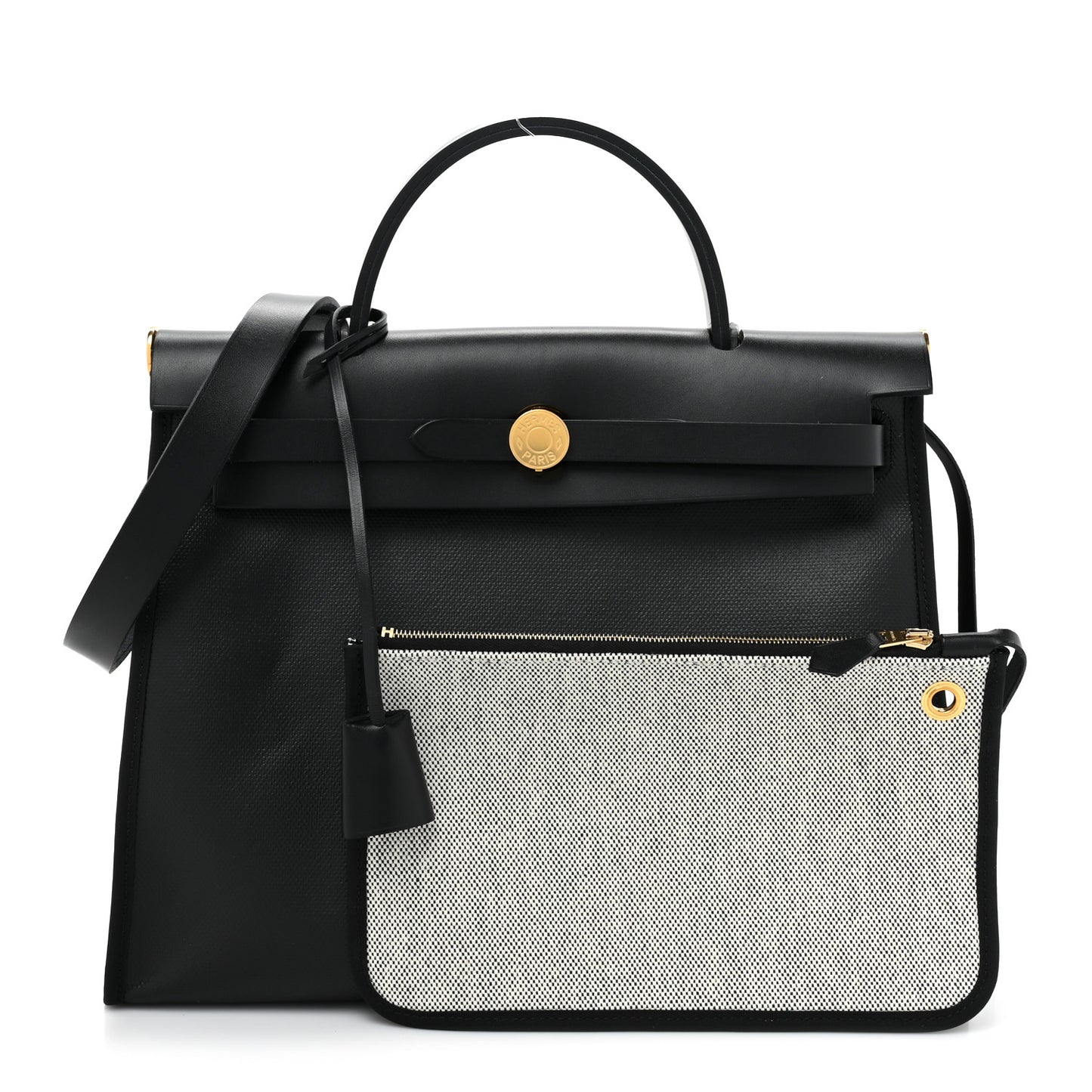 Toile H Berline Vache Hunter Herbag Zip PM 31 Black Ecru