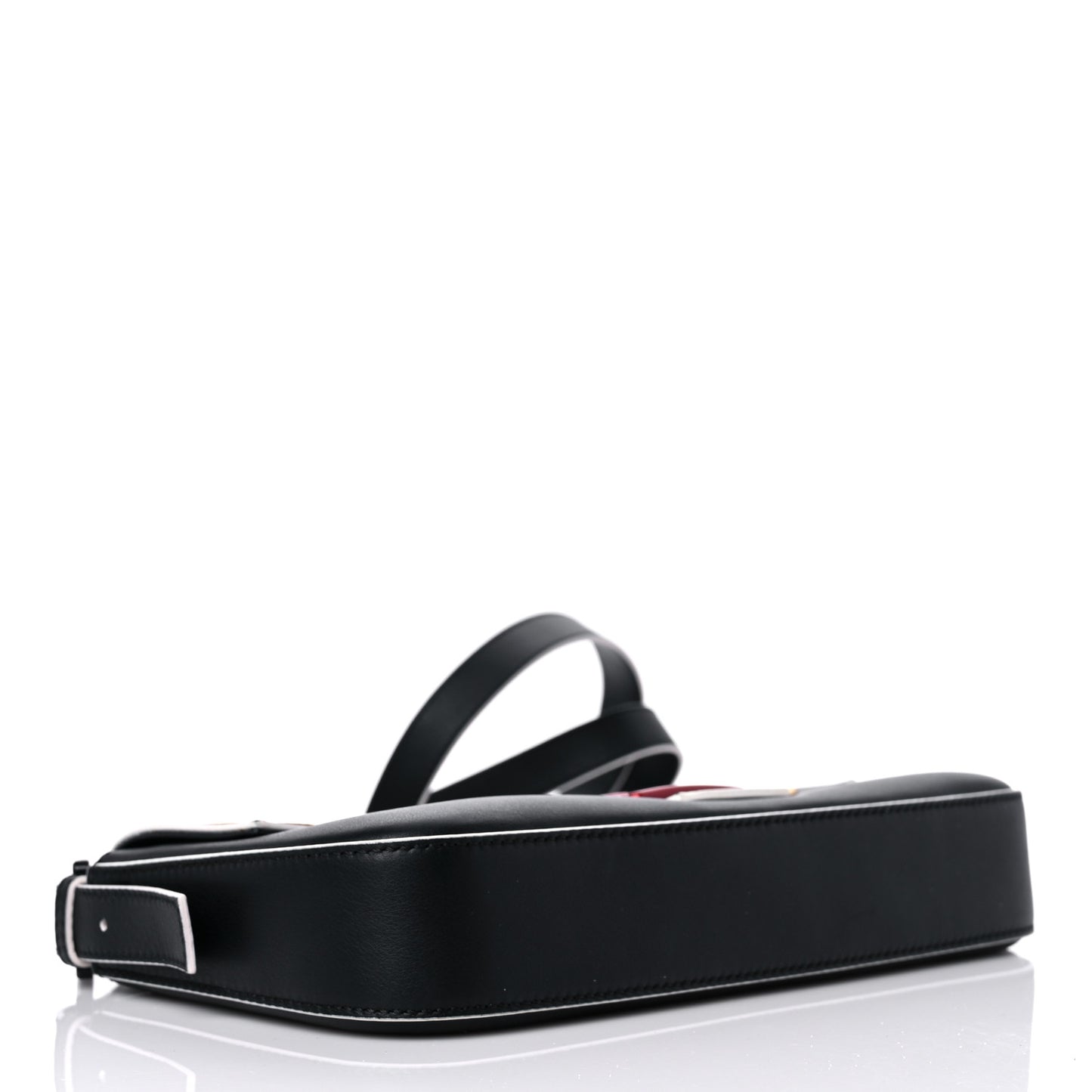 Vitello Dolce Elite Monster Eyes Bi-Color Baguette Black Yellow