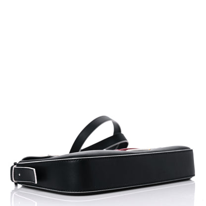 Fendi Vitello Dolce Elite Monster Eyes Bi-Color Baguette Black Yellow 4 of 10