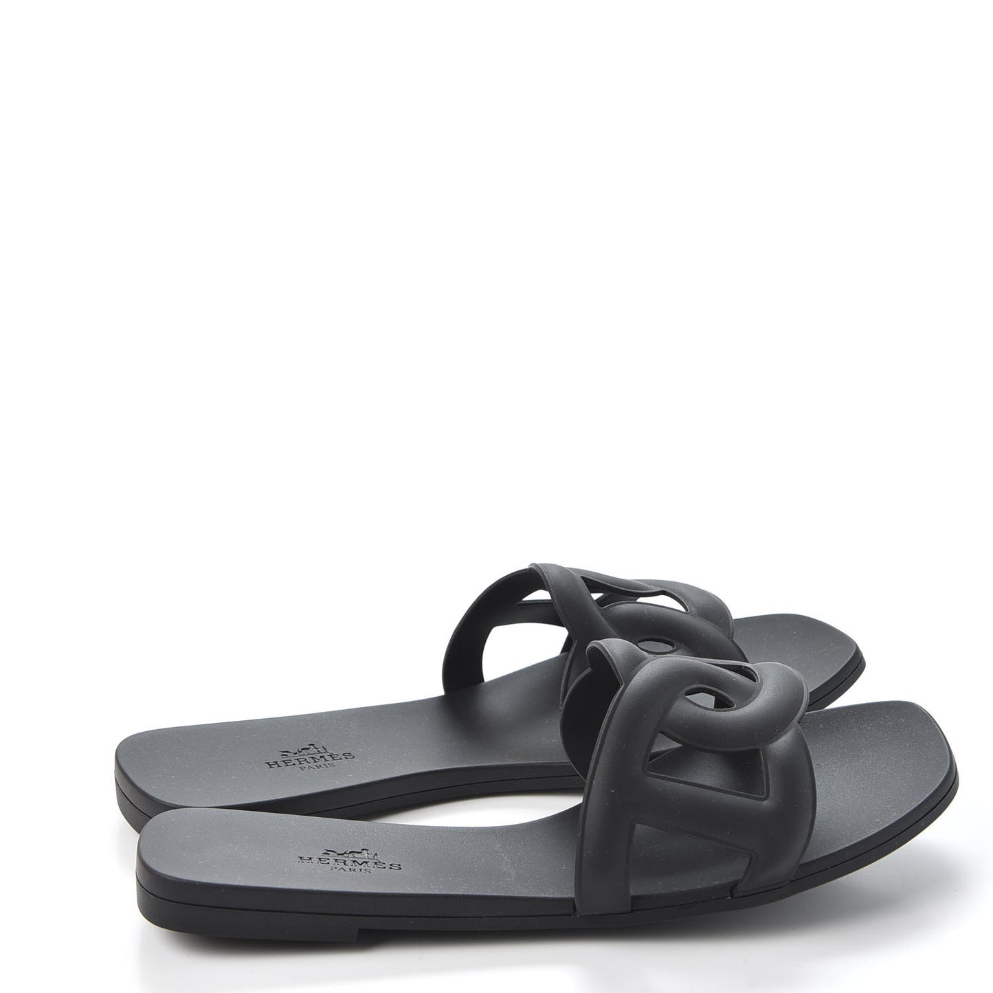 Rubber Aloha Sandals 38 Black