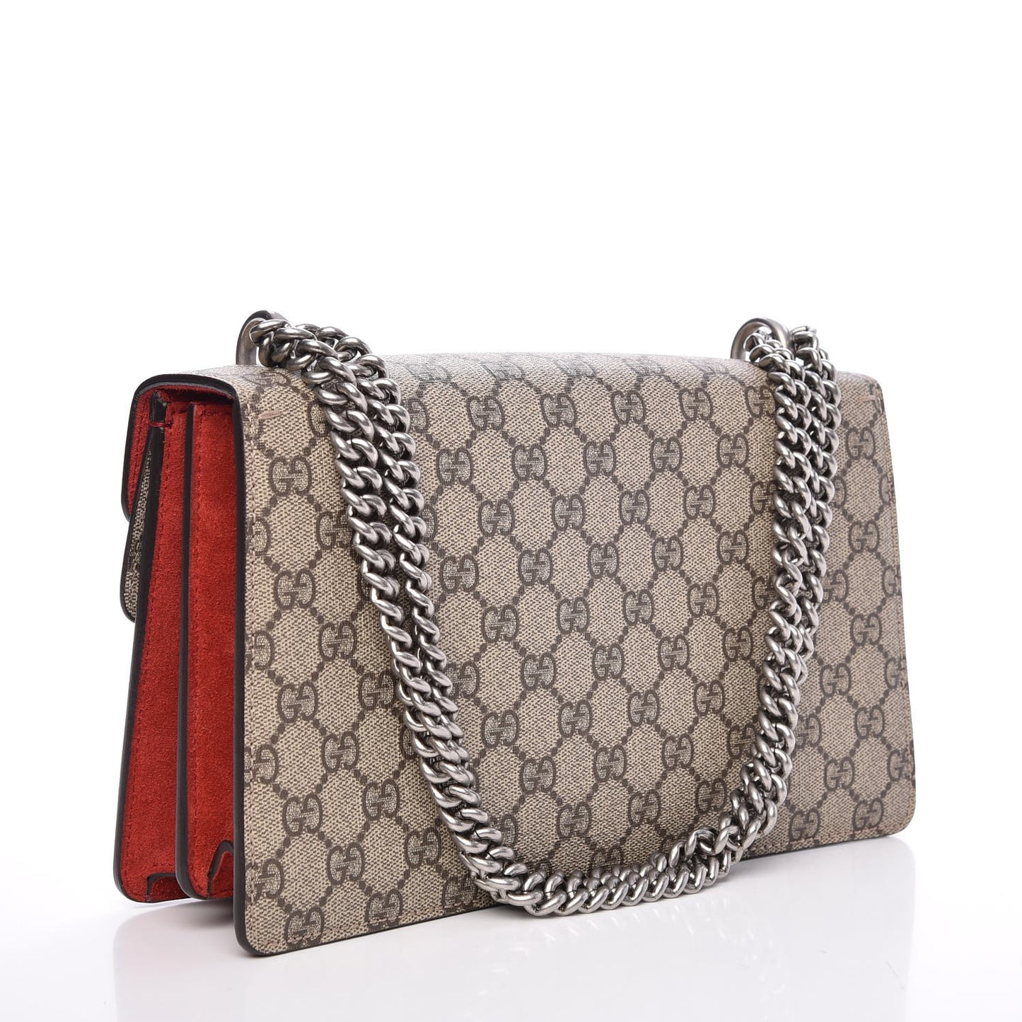GG Supreme Monogram Small Dionysus Shoulder Bag Red