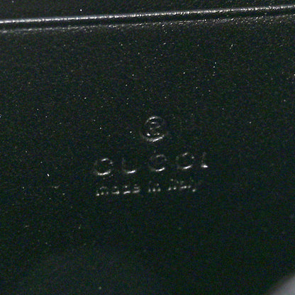 Gucci Calfskin Matelasse Aria GG Marmont Chain Wallet Black 6 of 11