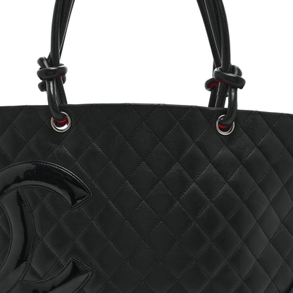Chanel Calfskin Quilted Large Cambon Tote Black 8 of 10