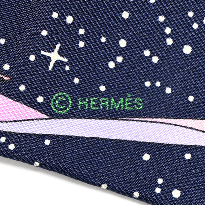 Hermes Silk Space Derby Twilly Marine Rose Multicolor 3 of 4