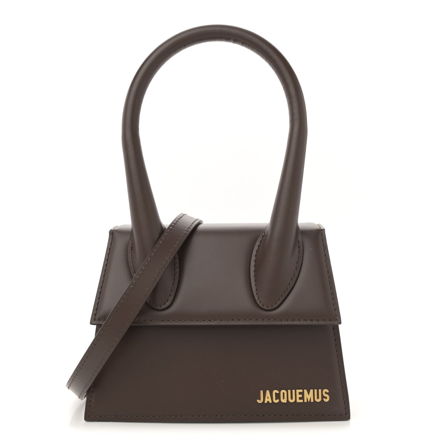 Jacquemus Smooth Calfskin Le Chiquito Moyen Dark Brown 1 of 10