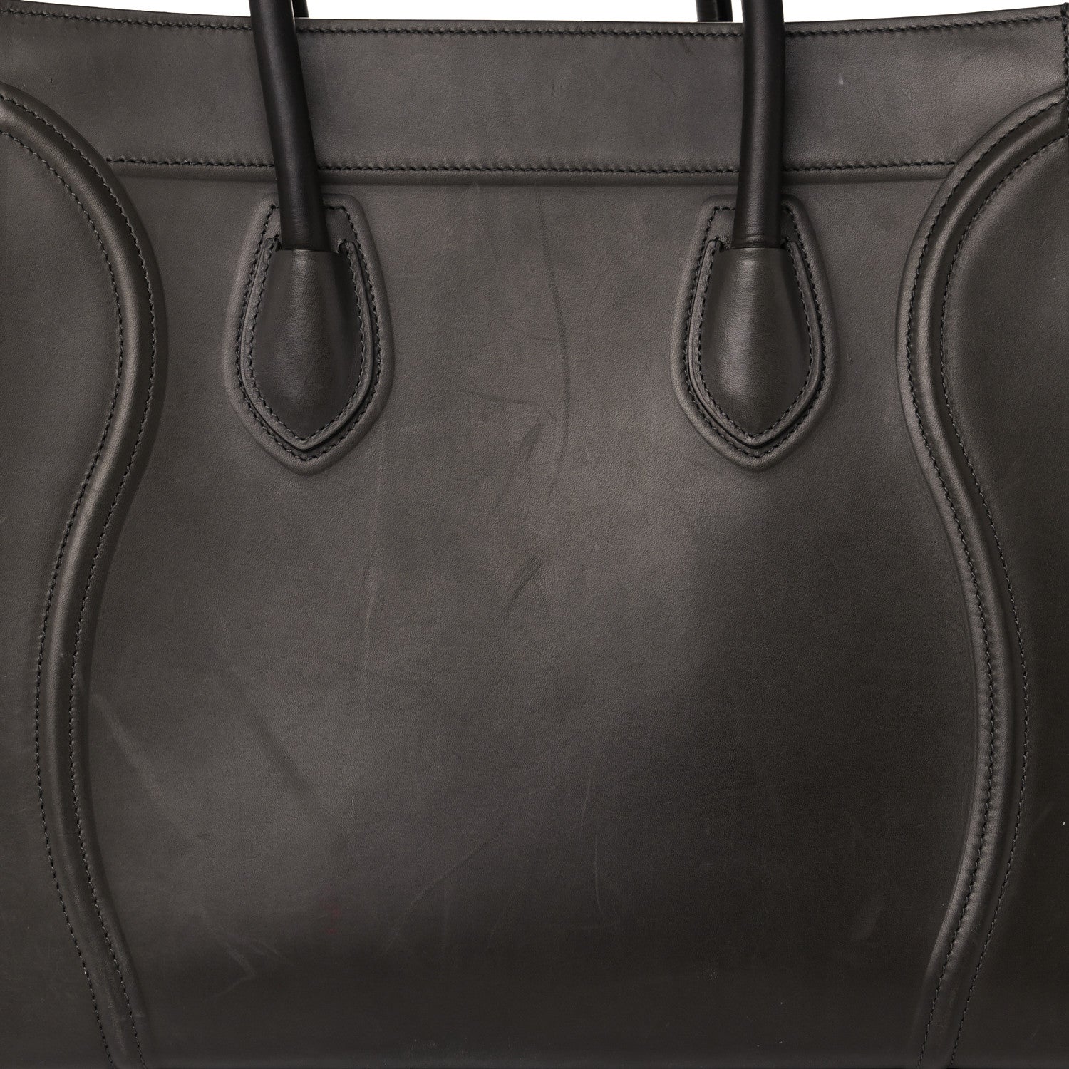 Celine Smooth Calfskin Medium Phantom Luggage Grey 17 of 26