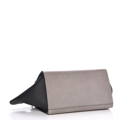 Celine Sleek Calfskin Small Tri-Color Trapeze Dark Blue 4 of 7