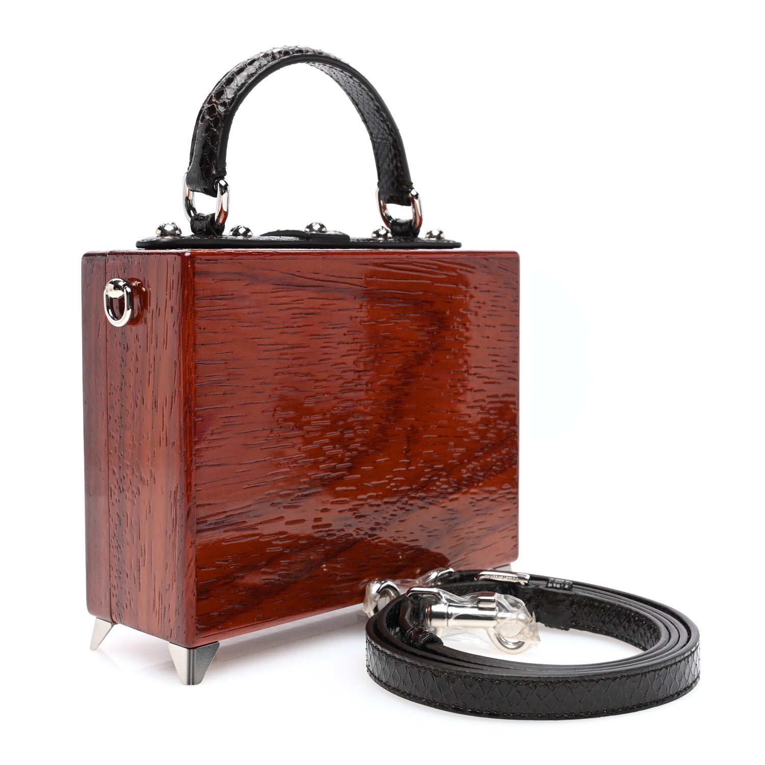 Dolce & Gabbana Wood Snakeskin Retro Television Box Multicolor 4 of 10
