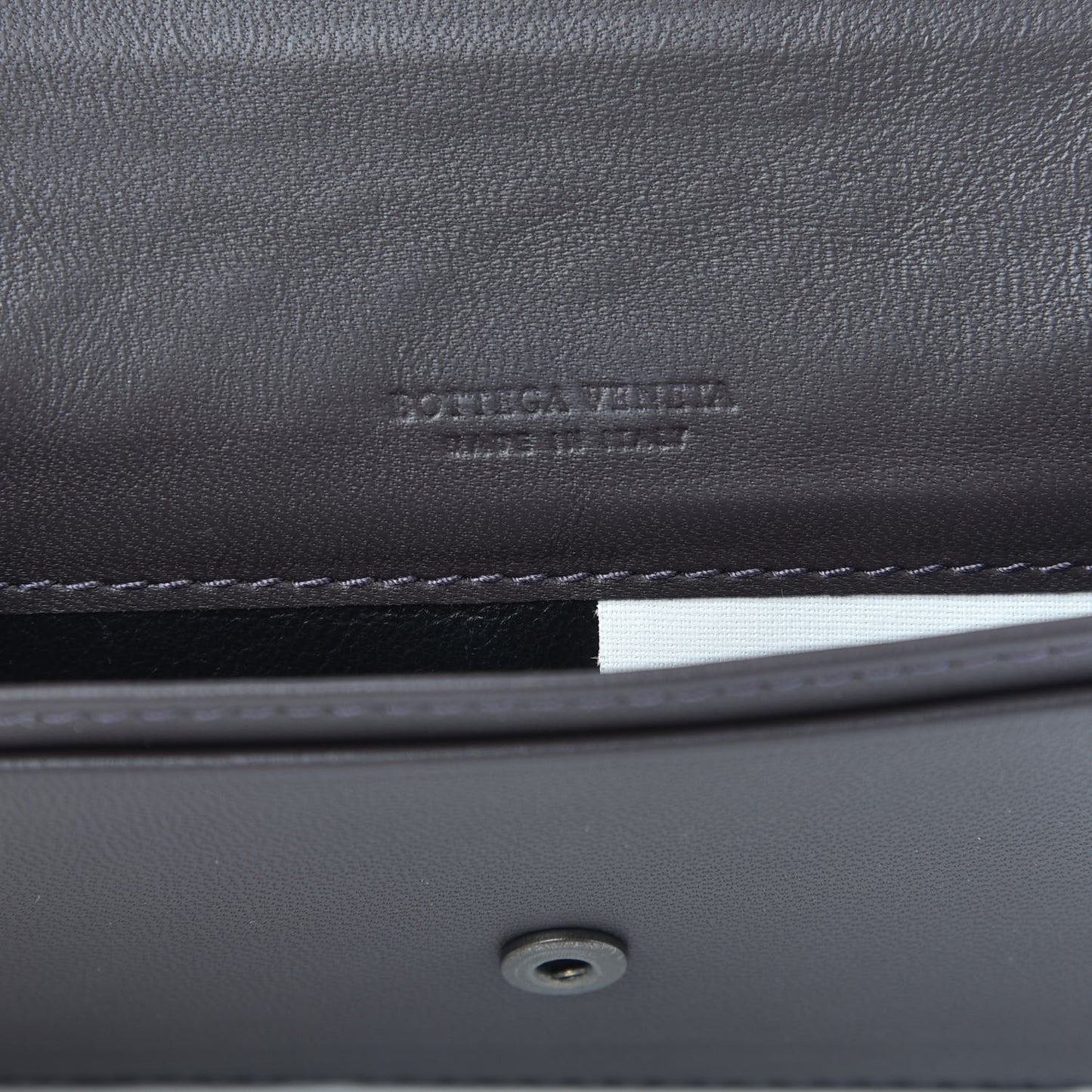 Nappa Intrecciato Card Holder Purple
