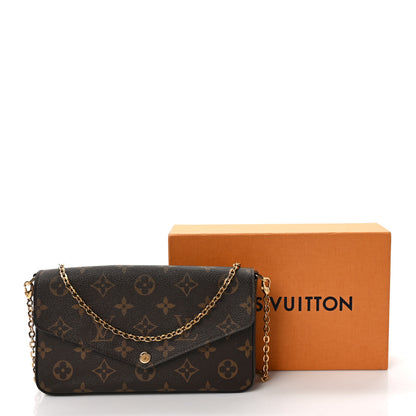 Louis Vuitton Monogram Pochette Felicie Chain Wallet Fuchsia 9 of 9