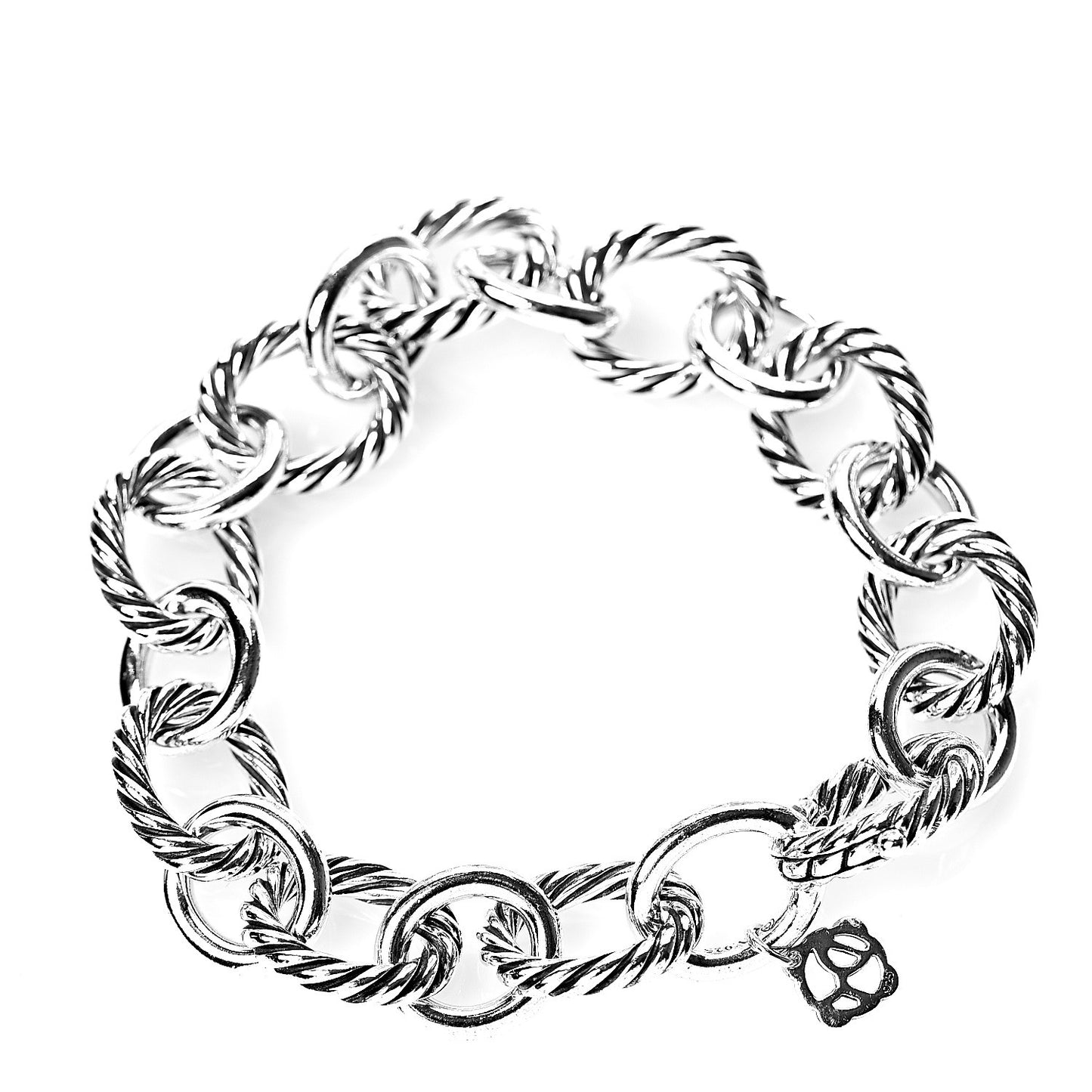 Sterling Silver 10mm Medium Oval Link Bracelet