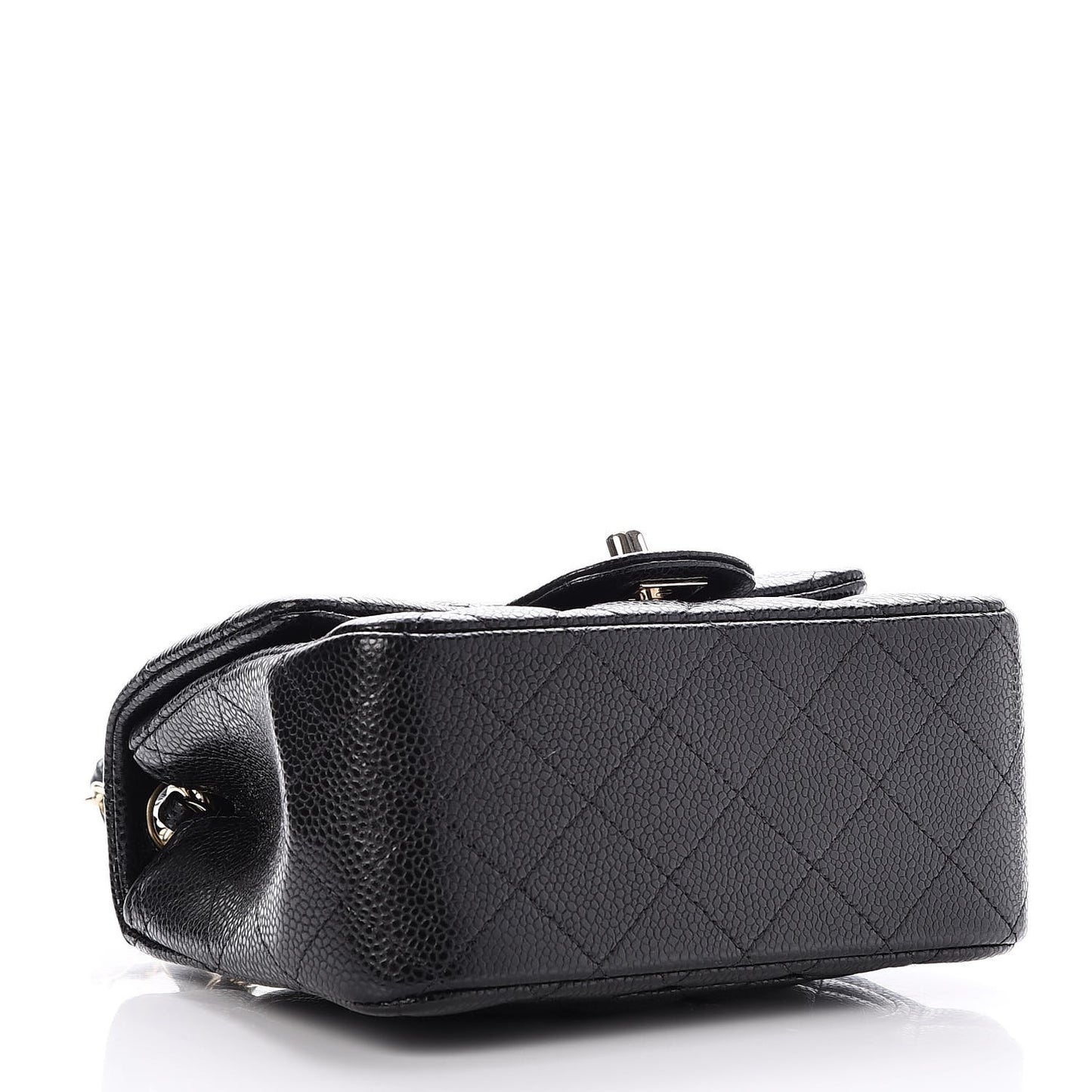 Caviar Quilted Mini Square Flap Black