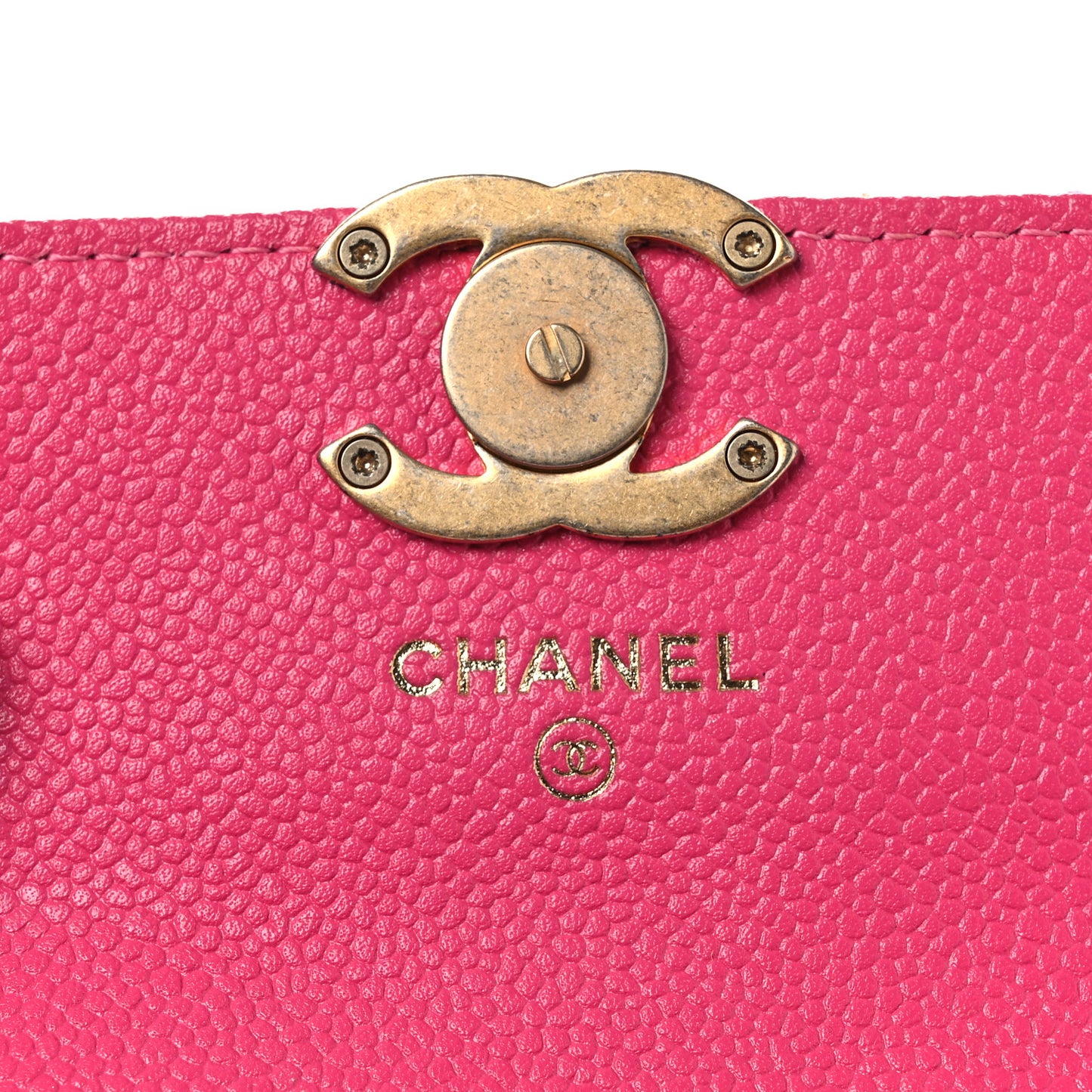Shiny Caviar Quilted Chain Melody Belt Bag Dark Pink