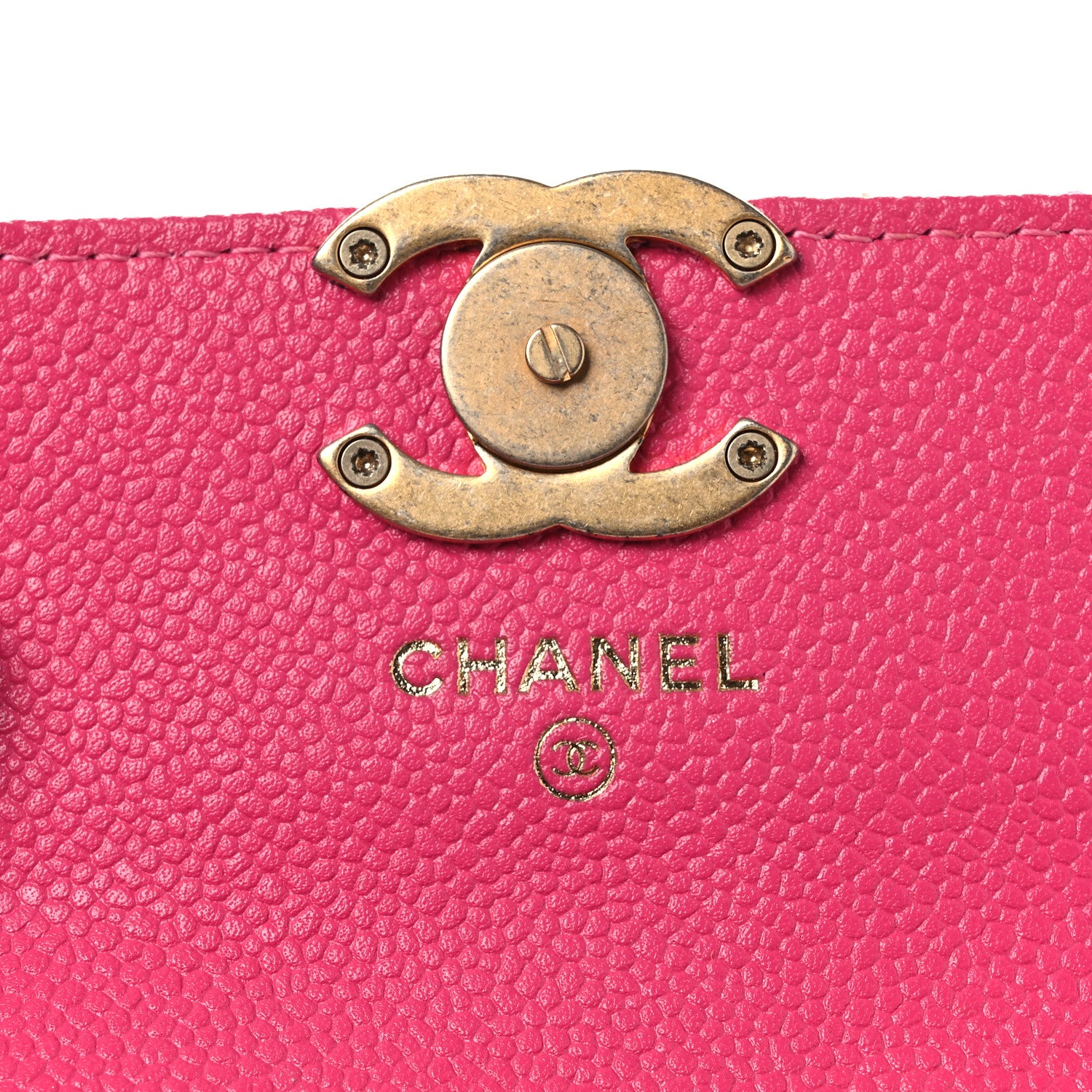 Chanel Shiny Caviar Quilted Chain Melody Belt Bag Dark Pink 6 of 12