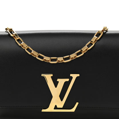 Louis Vuitton Calfskin Chain Louise GM Black 6 of 9