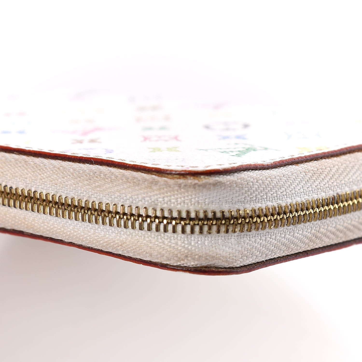 Louis Vuitton Monogram Multicolor Zippy Coin Purse Wallet White Raisin 10 of 11