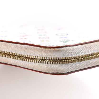 Louis Vuitton Monogram Multicolor Zippy Coin Purse Wallet White Raisin 10 of 11