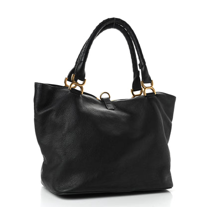 Chloe Calfskin Large New Marcie Tote Black 2 of 4