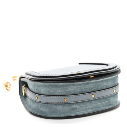 Chloe Calfskin Suede Small Nile Bracelet Bag Cloudy Blue 4 of 9