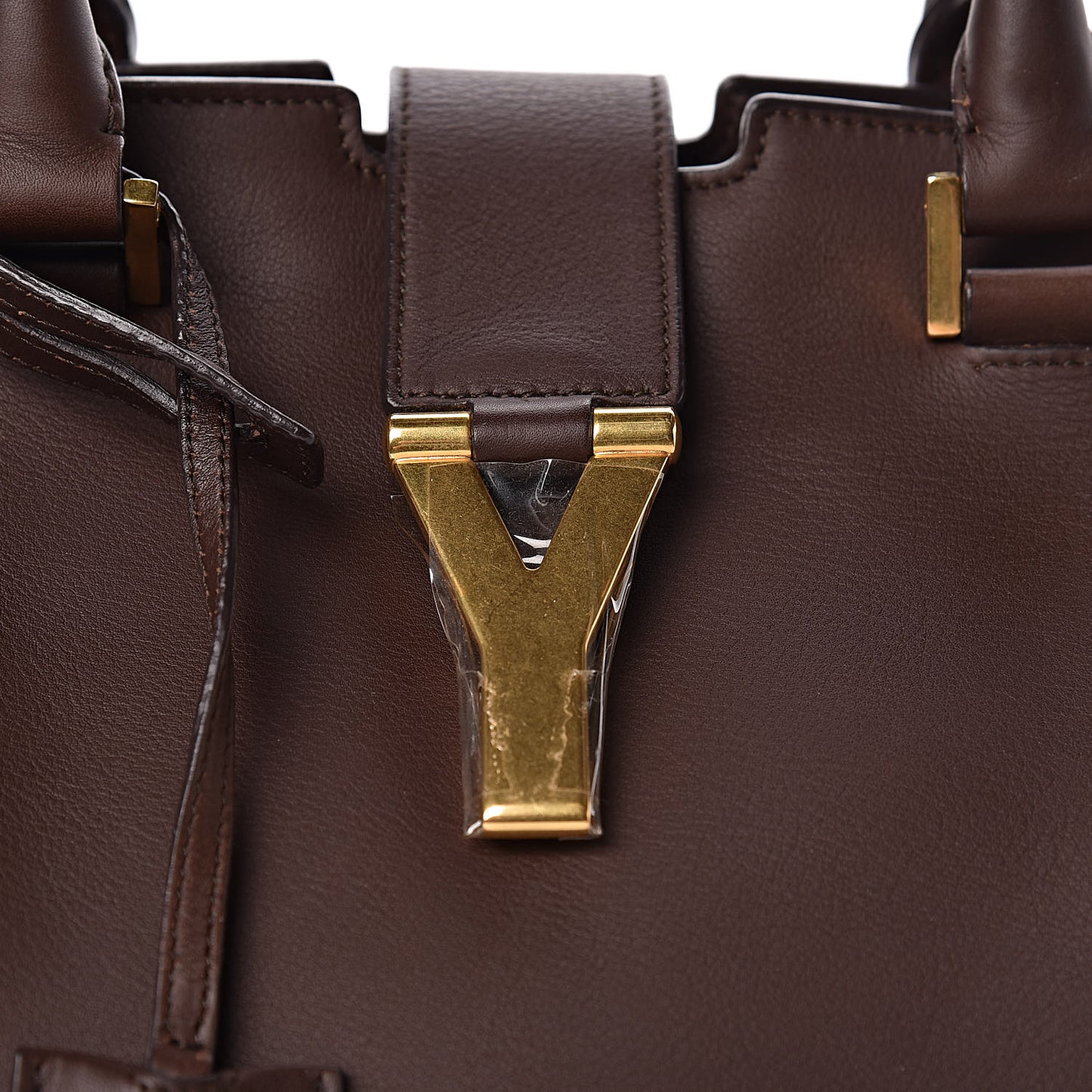 Calfskin Medium Classic Y Cabas Brown