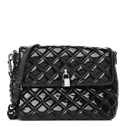 Marc Jacobs Patent Quilted Single Flap Black 1 of 4
