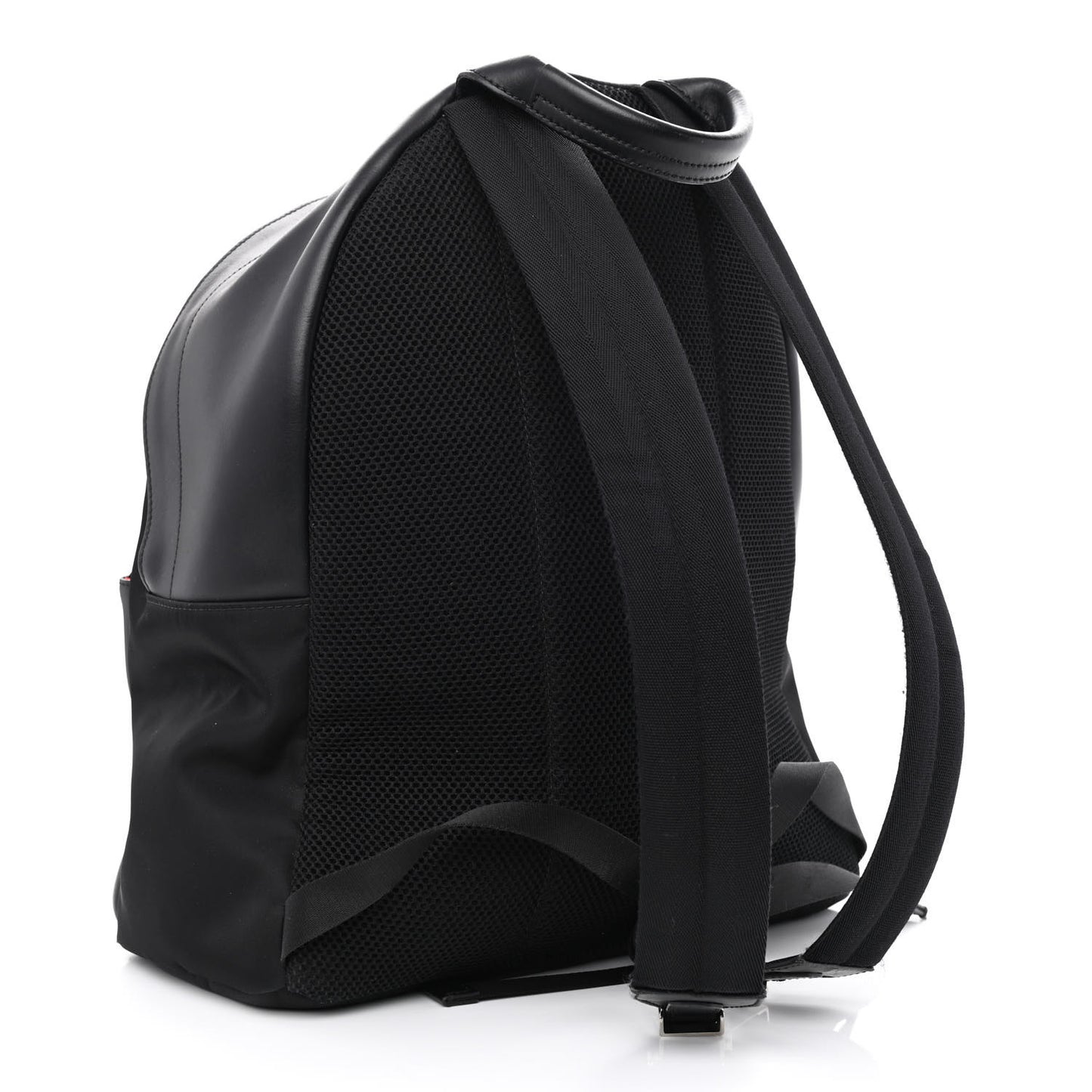 Nylon Vitello Liberty Vitello Dolce Monster Eyes Rounded Backpack Black Sunflower