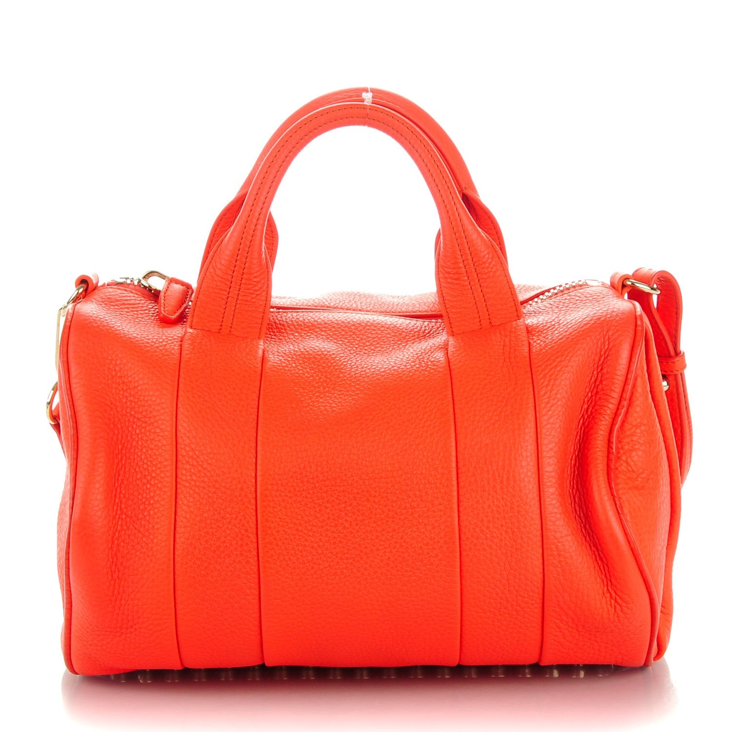 Alexander Wang Pebbled Lambskin Rocco Tangerine Pale Gold Hardware 1 of 8